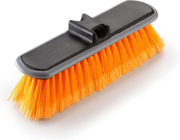 Medium Bristle Deck Brush and Scrub Brush Attachment (Pole Sold Separately)