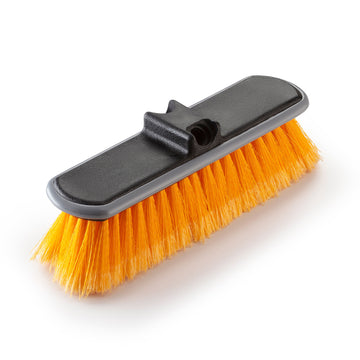 Medium Bristle Deck Brush and Scrub Brush Attachment (Pole Sold Separately)