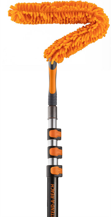 Flexible Fan Duster for Ceiling Fan with Extension Pole // Microfiber Ceiling Fan Blade Cleaner with Washable Fan Brush