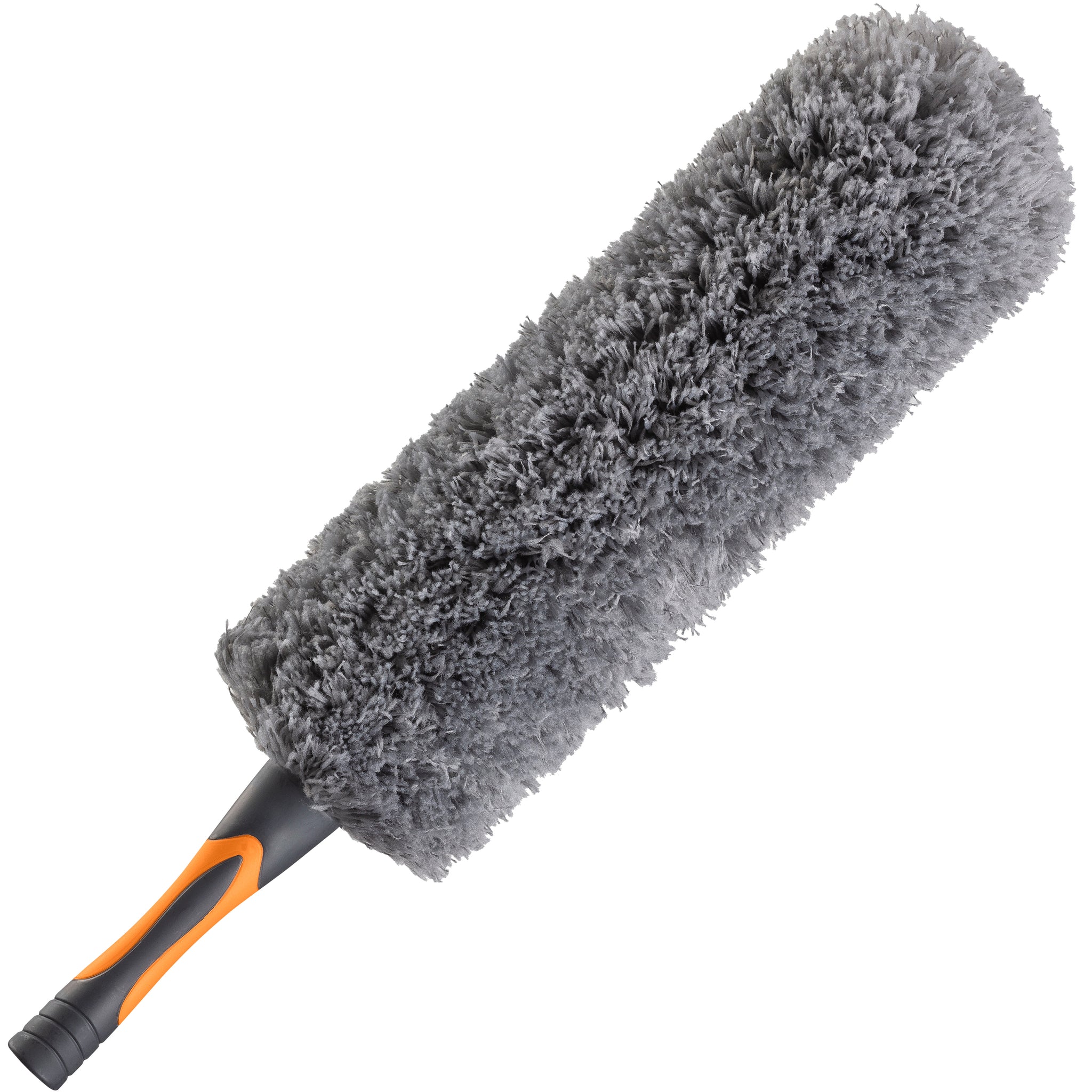 Microfiber Flexible Feather Duster Brush Head with Hand-Grip // Fits All Extension Poles with Standard US Acme Thread (Pole Sold Separately)