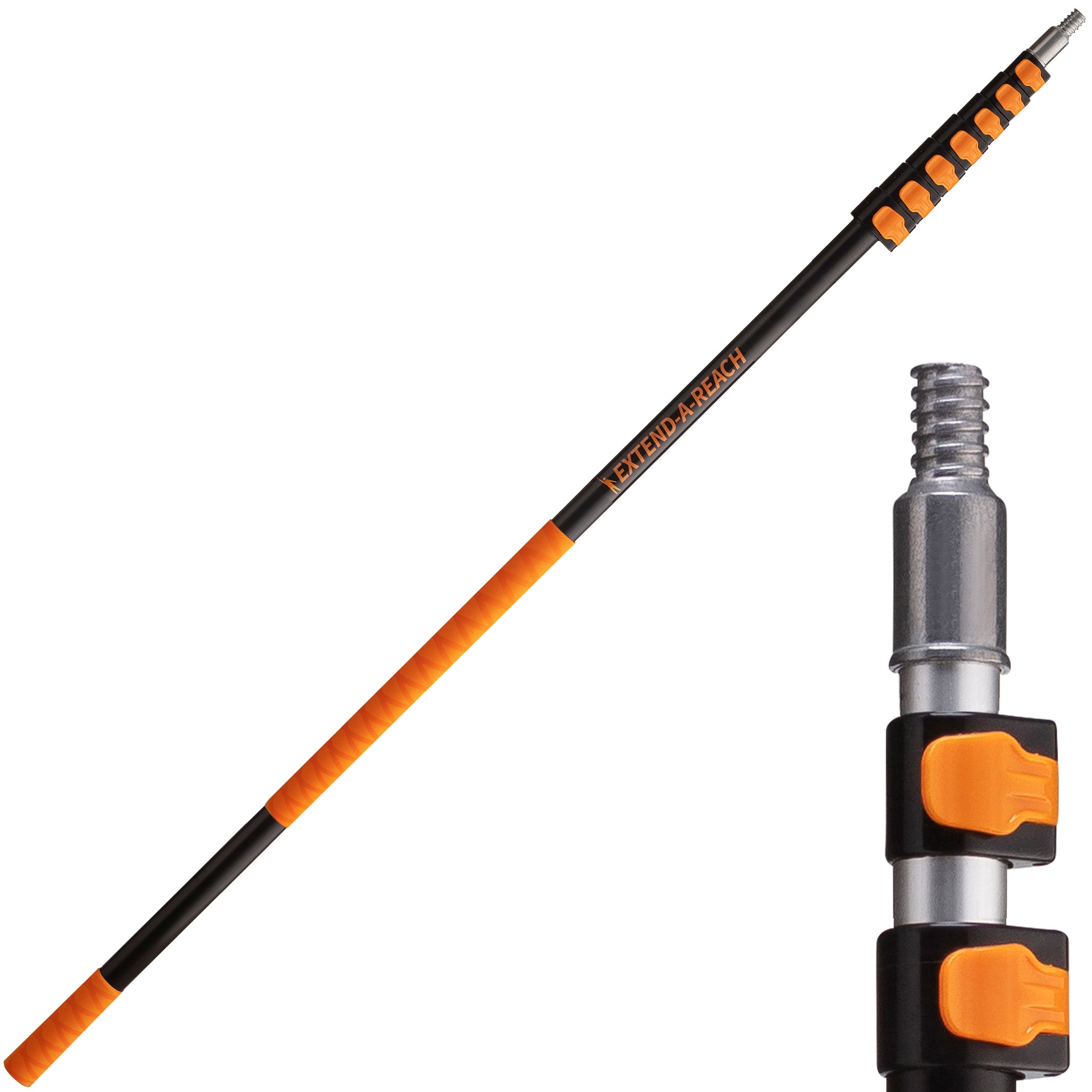 Extend-A-Reach 30 ft telescoping extension pole with padded grip, designed for high-reach cleaning and painting