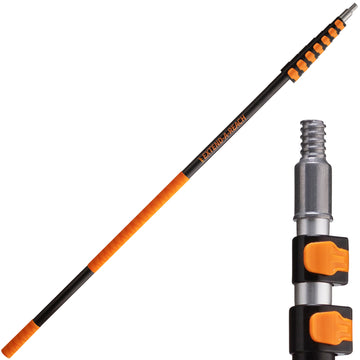 Extend-A-Reach 30 ft telescoping extension pole with padded grip, designed for high-reach cleaning and painting
