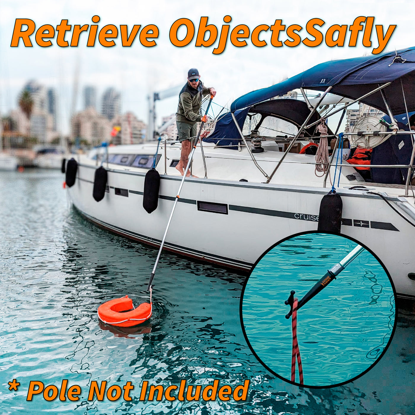 Boat Hook for Docking (Attachment Only)