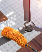 Cobweb Duster with Extension Pole // Spider Web Cleaner Cobweb Brush