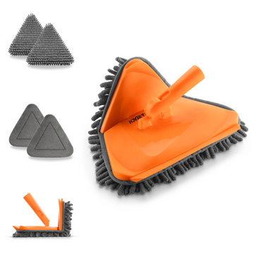Wall Cleaner Tool with 4 Replacement Pads (Pole Sold Separately)