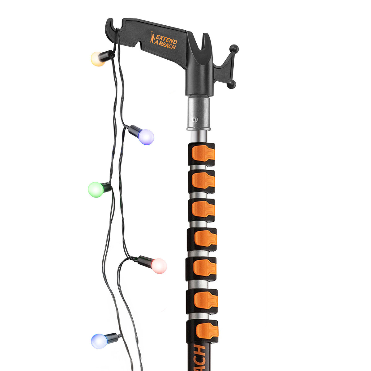 Telescopic Extension Pole with Utility Hook