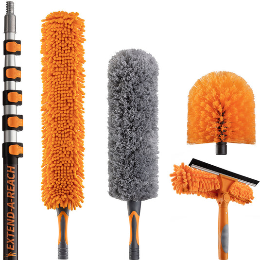 Dusting and Cleaning Kits with Extension Poles