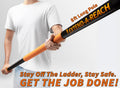 Extend-A-Reach 8 ft telescopic painters pole with non-slip padded handle, built for indoor and outdoor high-reach cleaning