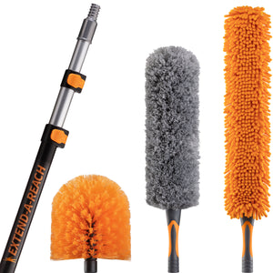 Dusting and Cleaning kit with extension pole