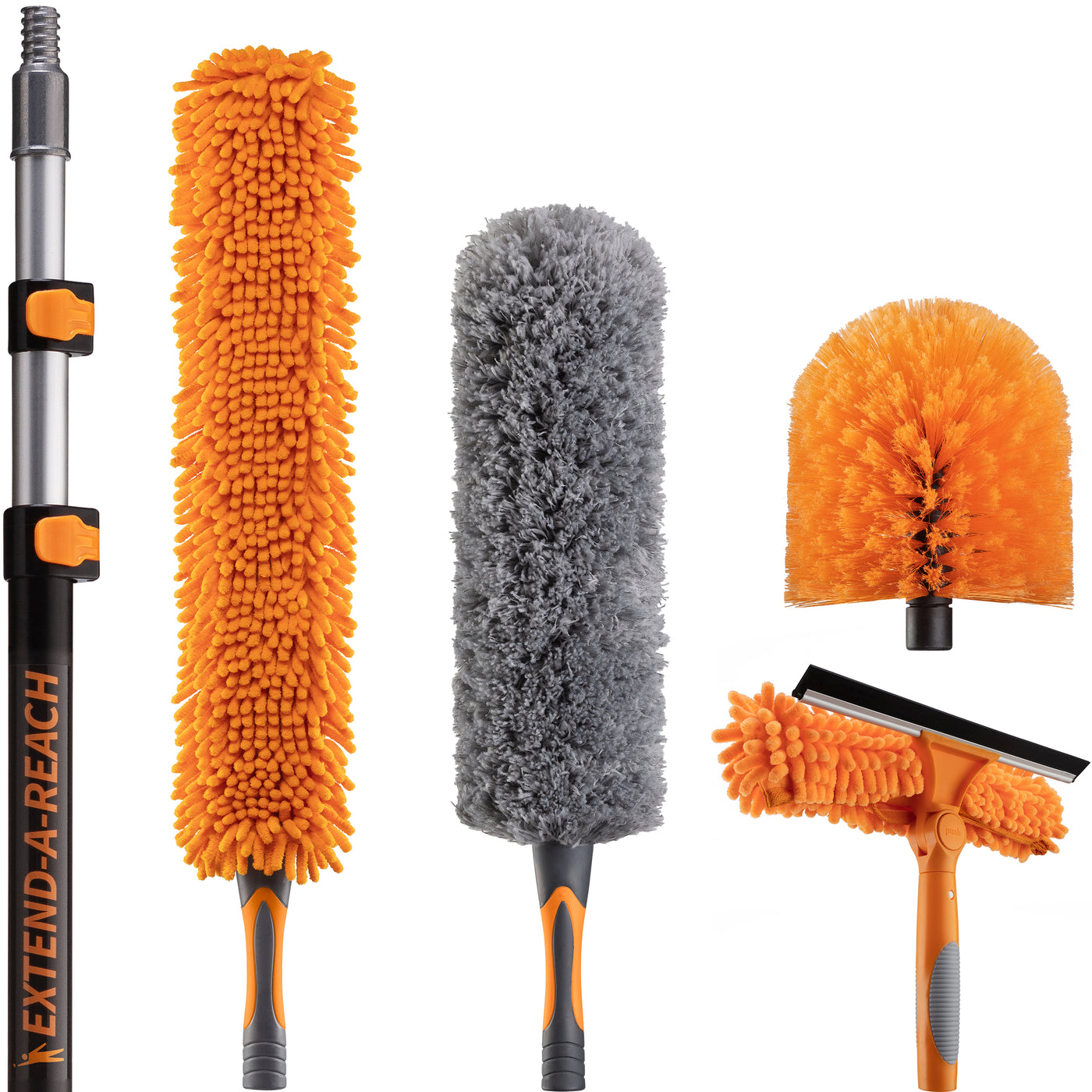 Dusting and Cleaning kit with extension pole