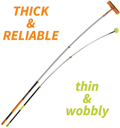 Window Washing Squeegee Kit with Extension Pole // Window Cleaning Tool Combo with Telescopic Pole