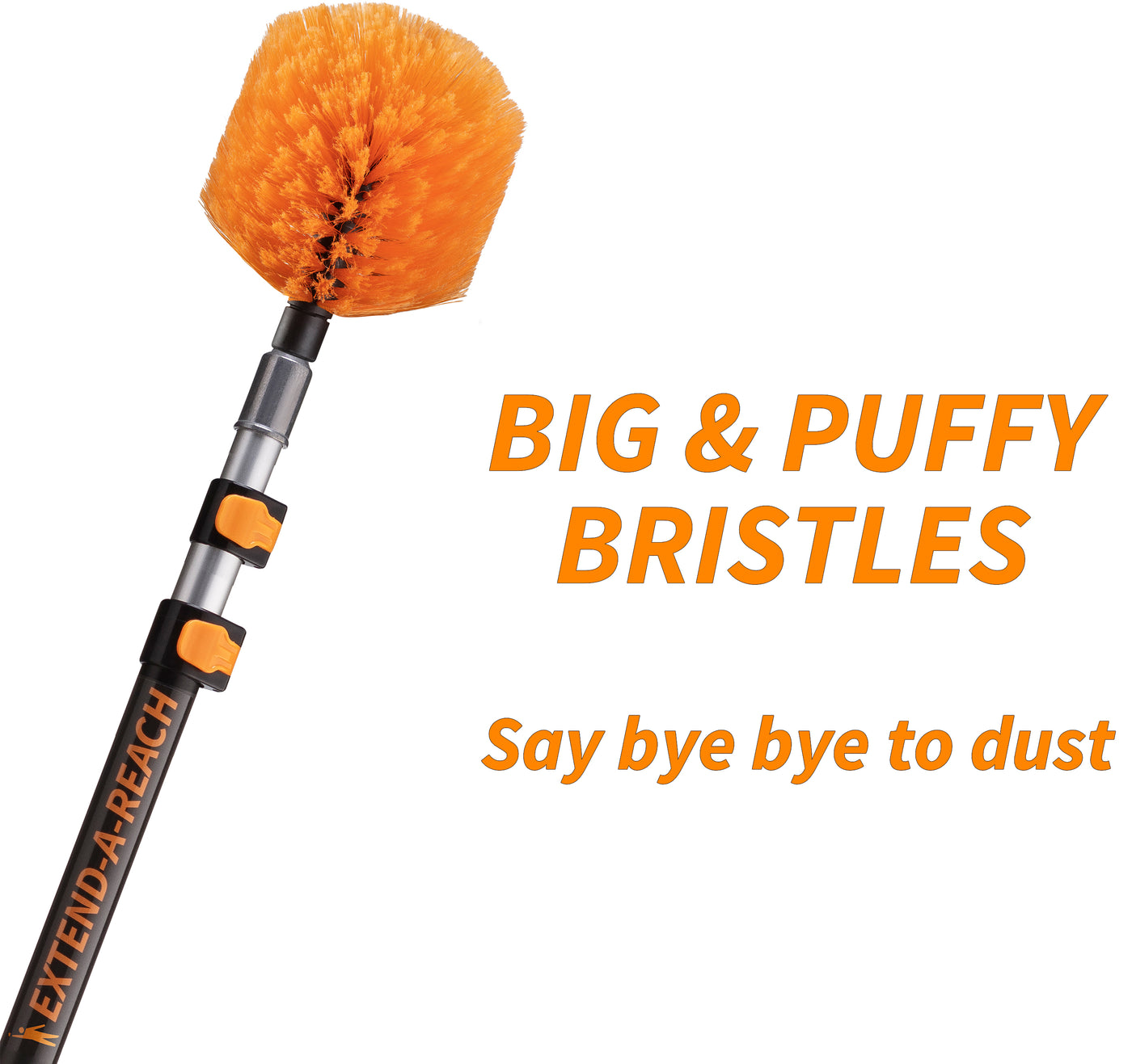 Cobweb Duster Head Brush - Fits Standard Acme Threaded Extension Poles (Pole Sold Separately)