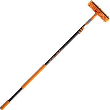 Window Washing Squeegee Kit with Extension Pole // Window Cleaning Tool Combo with Telescopic Pole