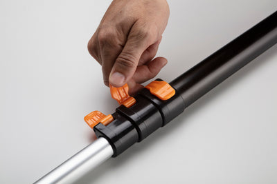 5-8 ft Long Telescopic Extension Pole with Universal Twist-on Metal Tip