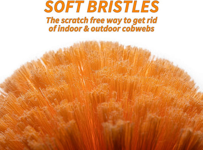 Cobweb Duster with Extension Pole // Spider Web Cleaner Cobweb Brush for Outdoor & Indoor Web Cleaning