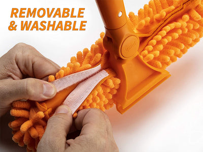 Window Washing Squeegee Kit with Extension Pole // Window Cleaning Tool Combo with Telescopic Pole