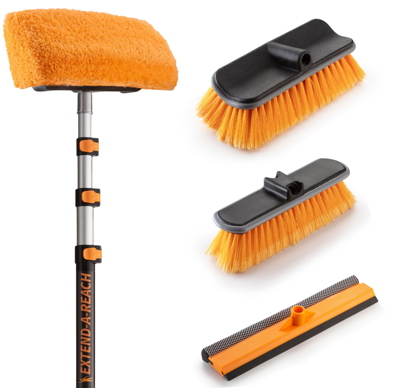 Exterior House Cleaning Brush Set with Extension Pole -The Ultimate Ex –  Extend-A-Reach