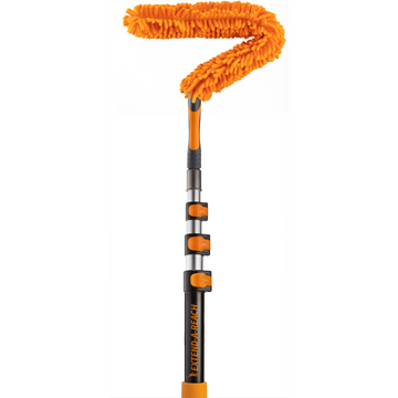 Flexible Fan Duster for Ceiling Fan with Extension Pole // Microfiber Ceiling Fan Blade Cleaner with Washable Fan Brush and Telescopic Pole