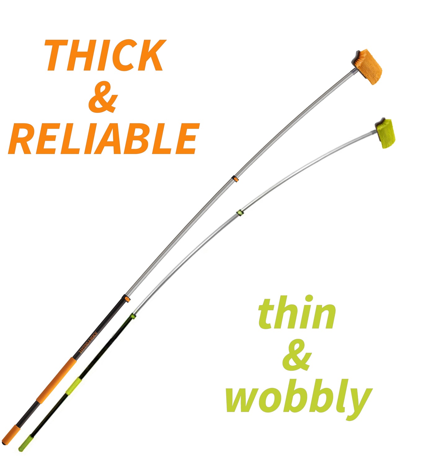 Exterior House Cleaning Brush Set with Extension Pole -The Ultimate Extension Scrub Brush Set