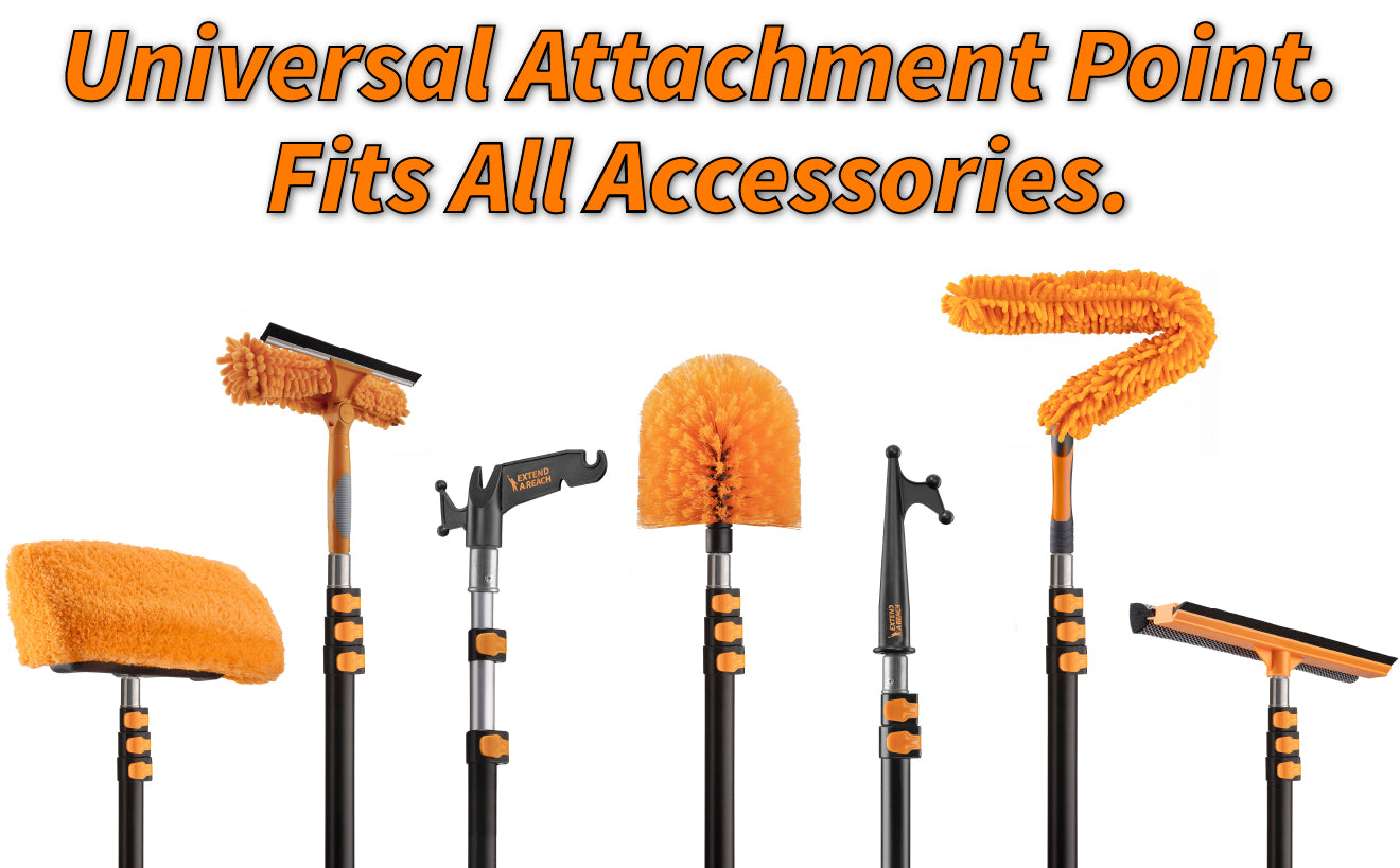 Telescopic Extension Pole with Utility Hook