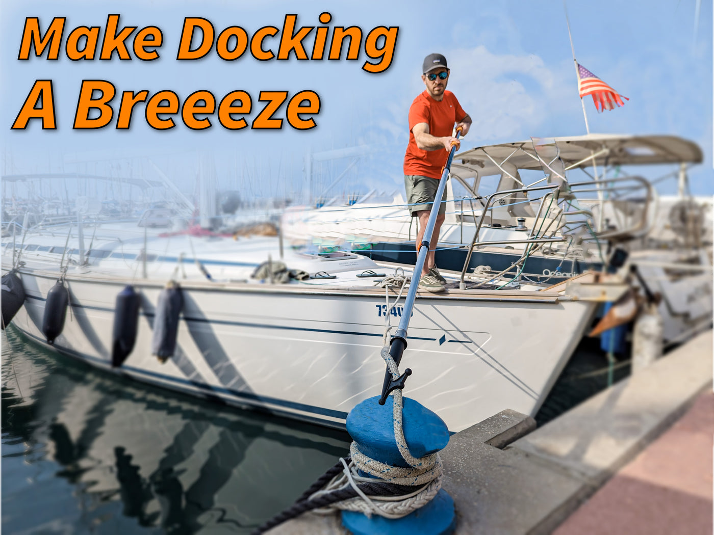 Boat Hook for Docking with Telescoping Extension Pole