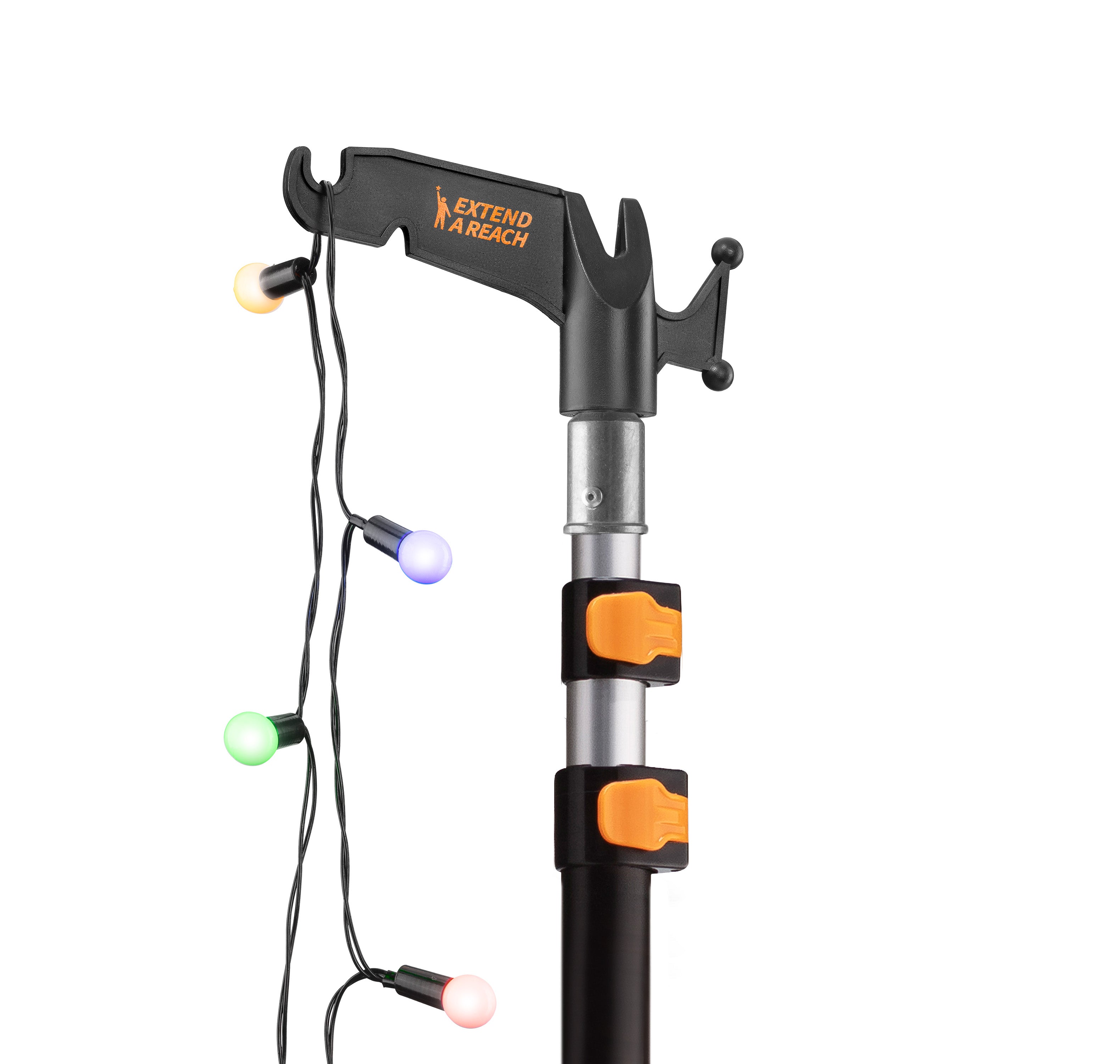 Telescopic Extension Pole with Utility Hook