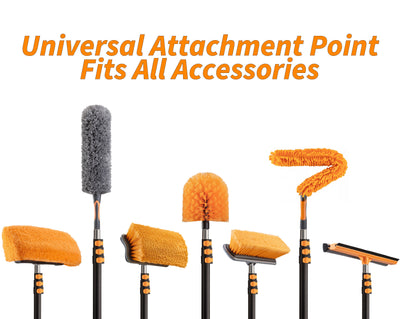 Exterior House Cleaning Brush Set with Extension Pole -The Ultimate Extension Scrub Brush Set