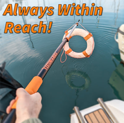 Boat Hook for Docking with Telescoping Extension Pole